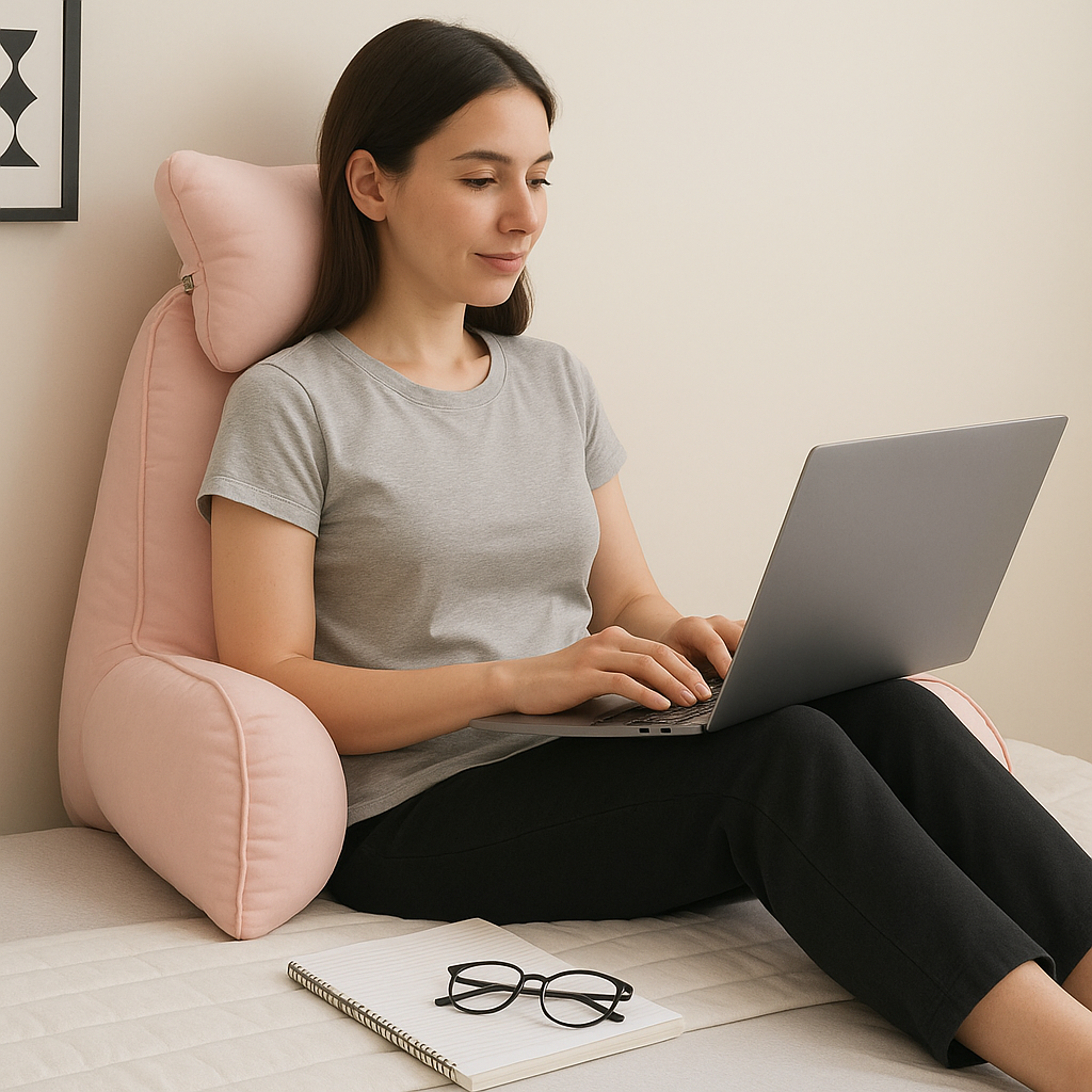 Coussin de lecture pour lit en mousse à mémoire