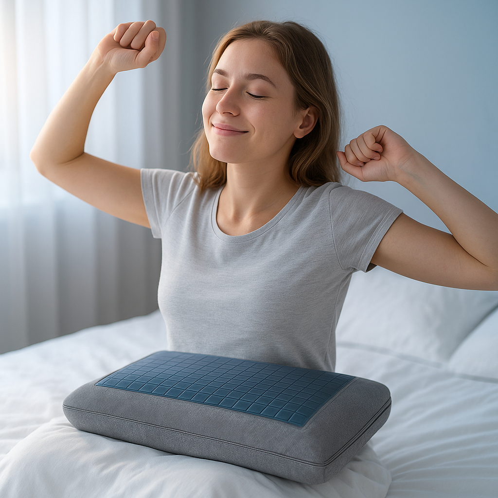 Oreiller rafraîchissant en mousse à mémoire et charbon de bambou