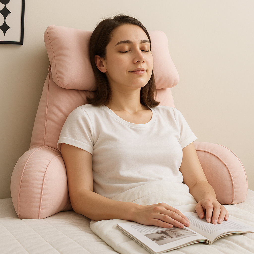 Coussin de lecture pour lit en mousse à mémoire