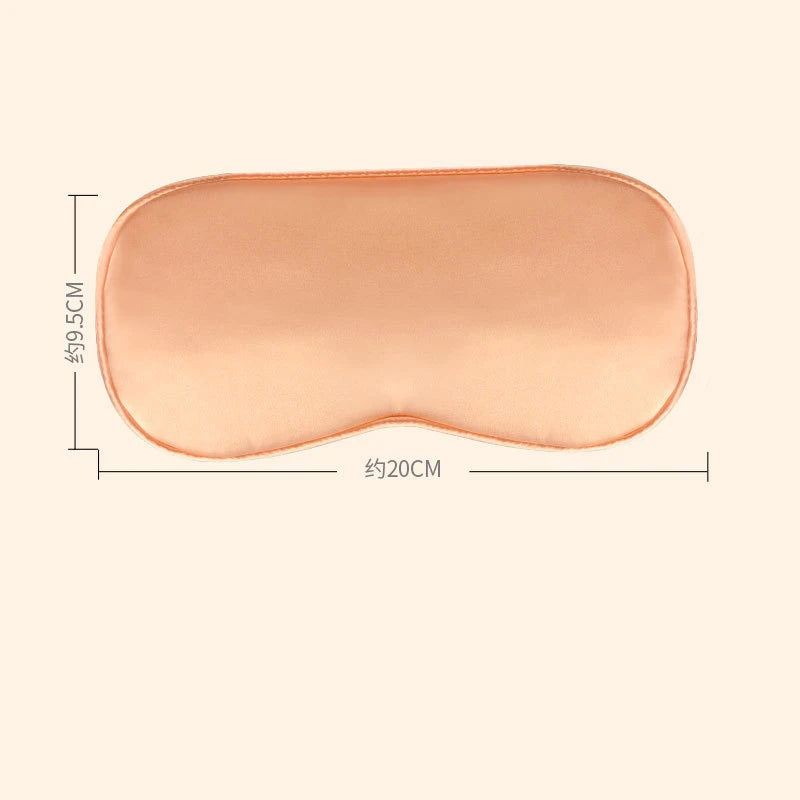 Masque de sommeil chauffant en soie USB