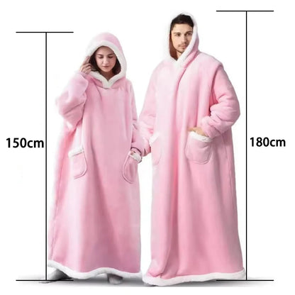 Pyjama couverture polaire 180 cm à manches