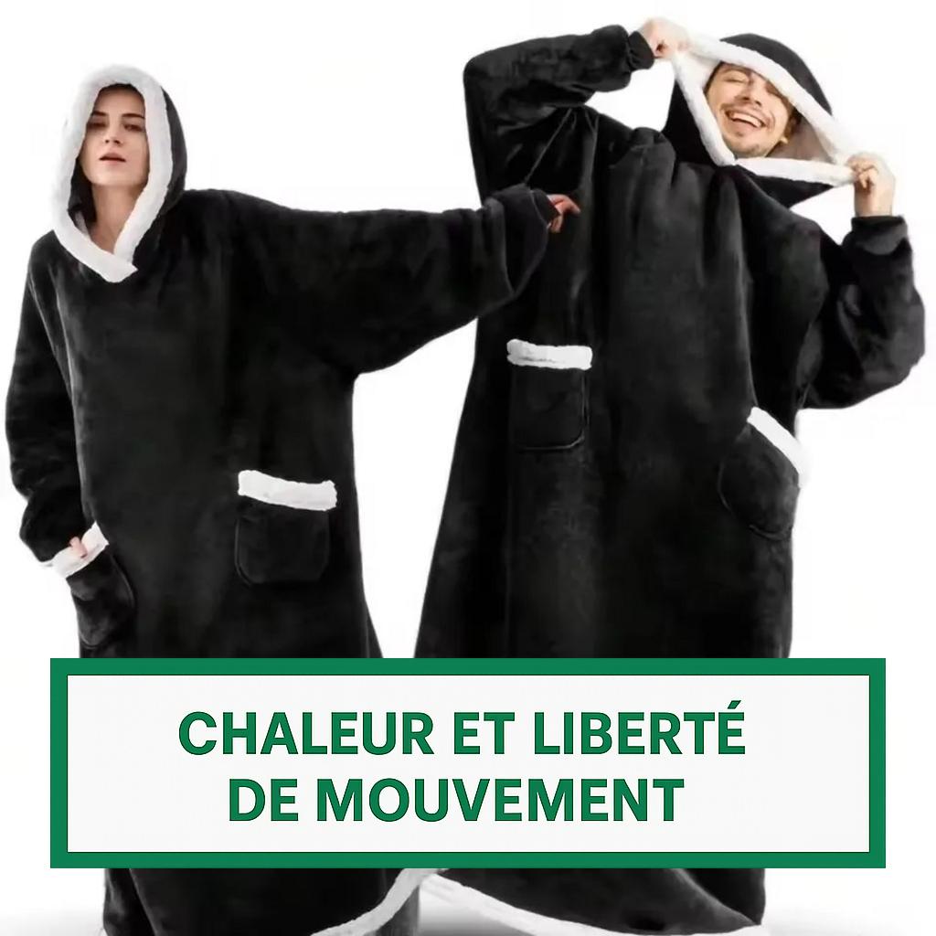 Pyjama couverture polaire 180 cm à manches