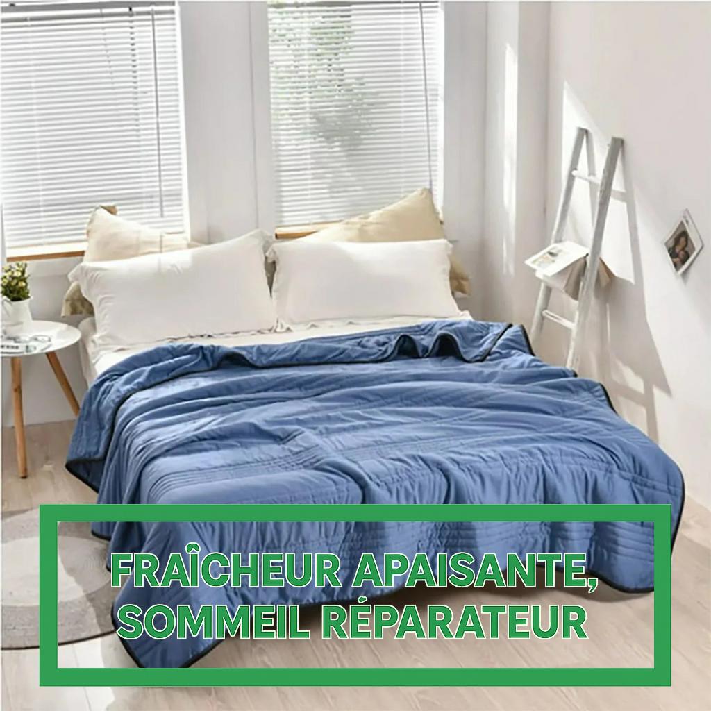 Couverture estivale rafraîchissante lestée