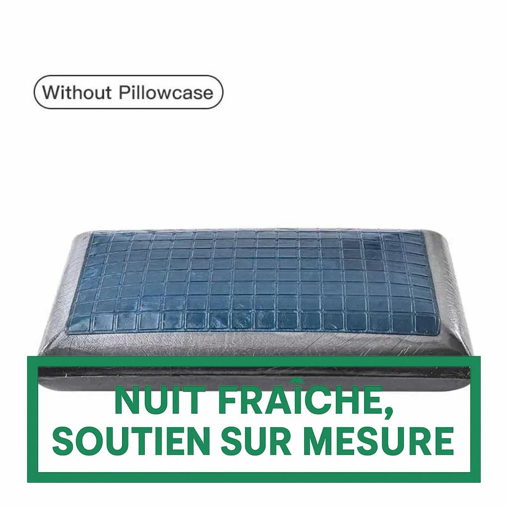 Oreiller rafraîchissant en mousse à mémoire et charbon de bambou