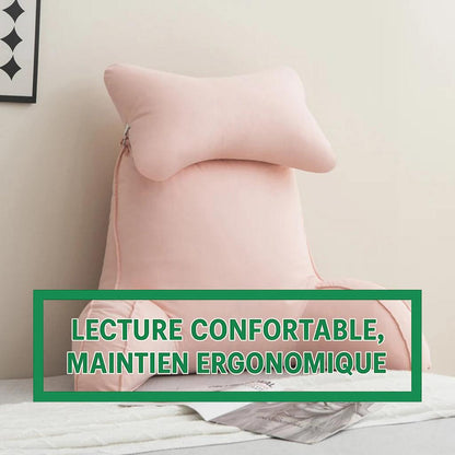 Coussin de lecture pour lit en mousse à mémoire
