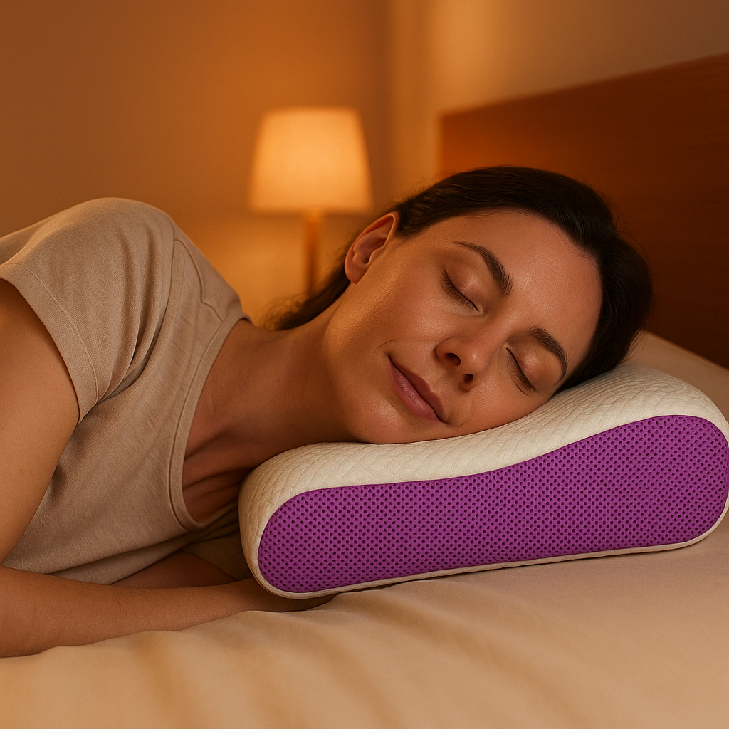 Oreiller cervical respirant en TPE lavable