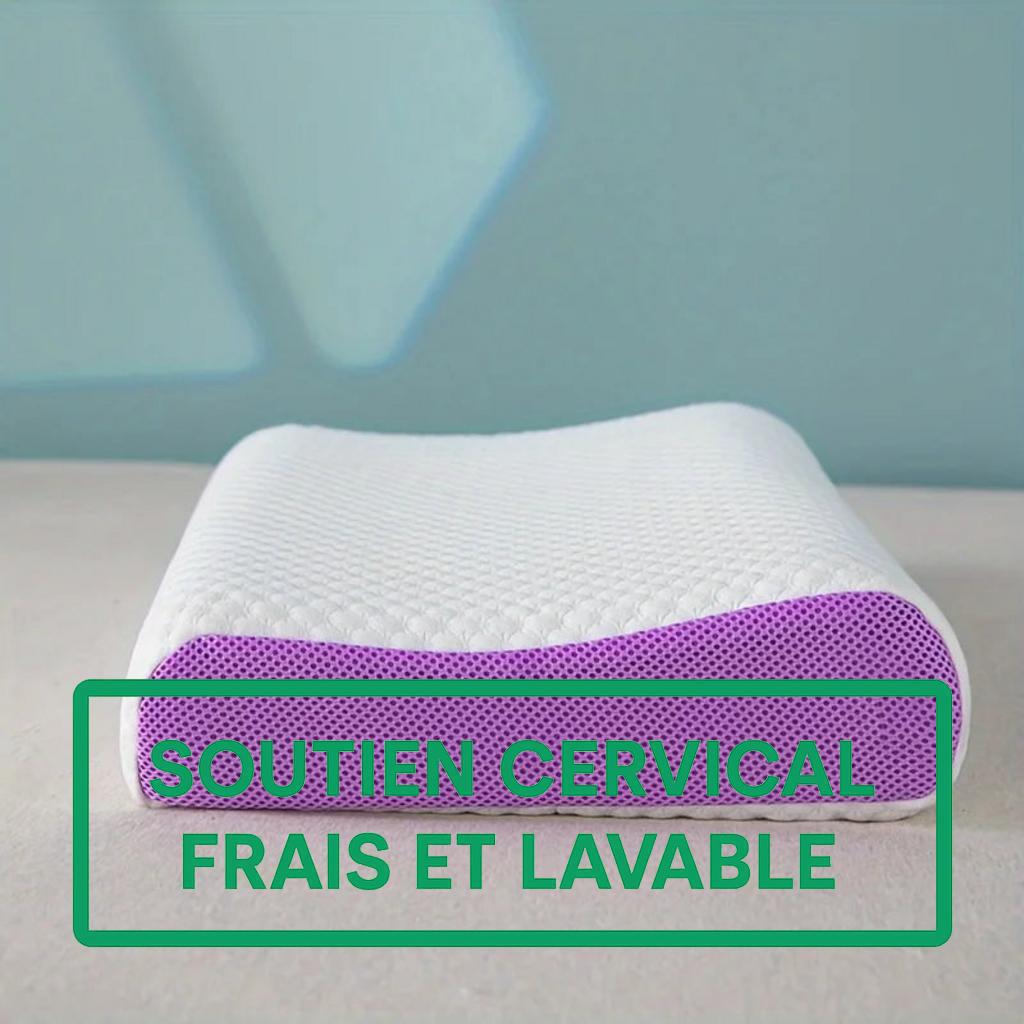 Oreiller cervical respirant en TPE lavable