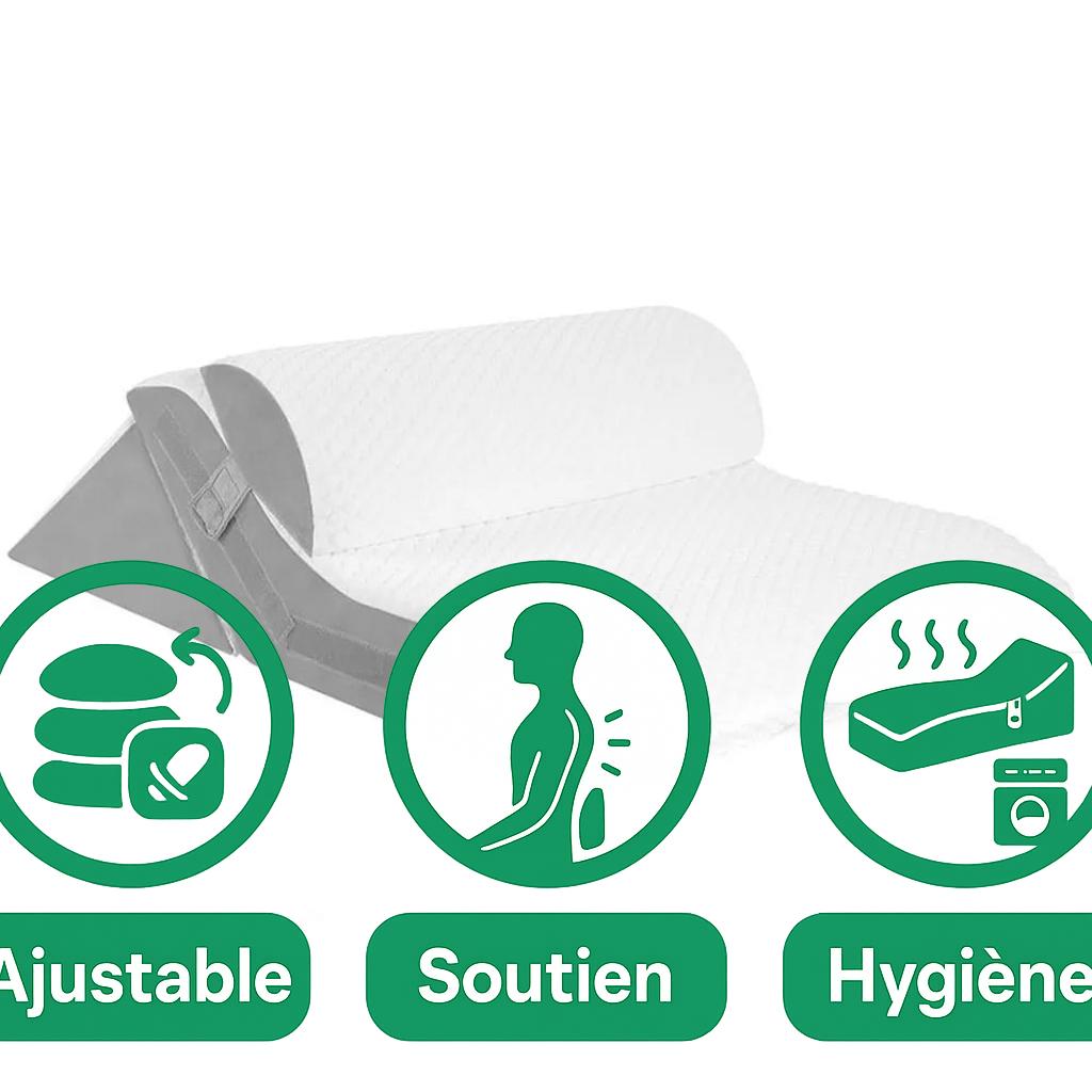 Coussin cale en coin réglable lot de 3