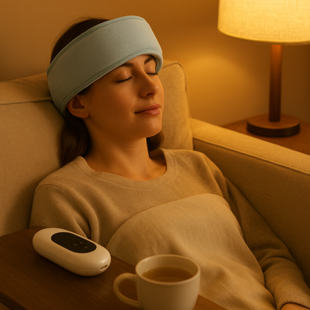 Bandeau masseur de tête électrique