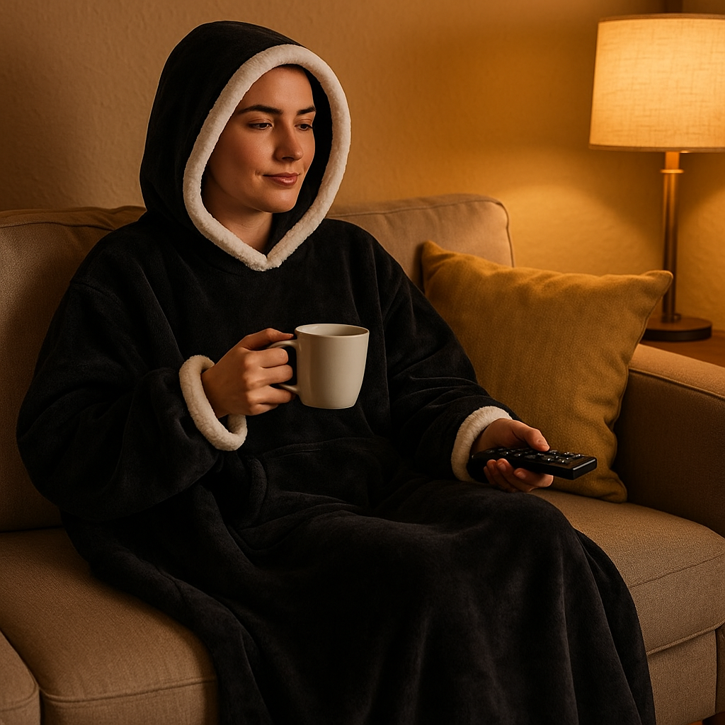 Pyjama couverture polaire 180 cm à manches