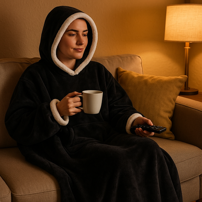 Pyjama couverture polaire 180 cm à manches