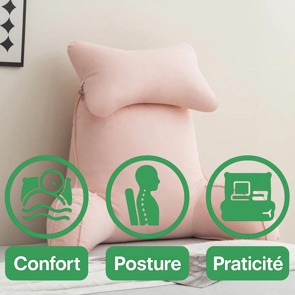 Coussin de lecture pour lit en mousse à mémoire