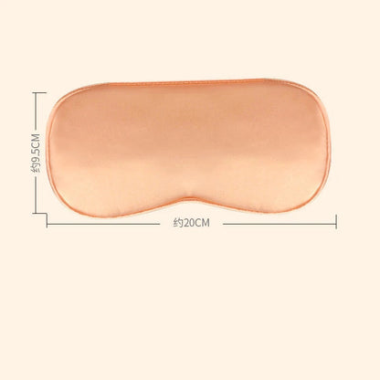 Masque de sommeil chauffant en soie USB
